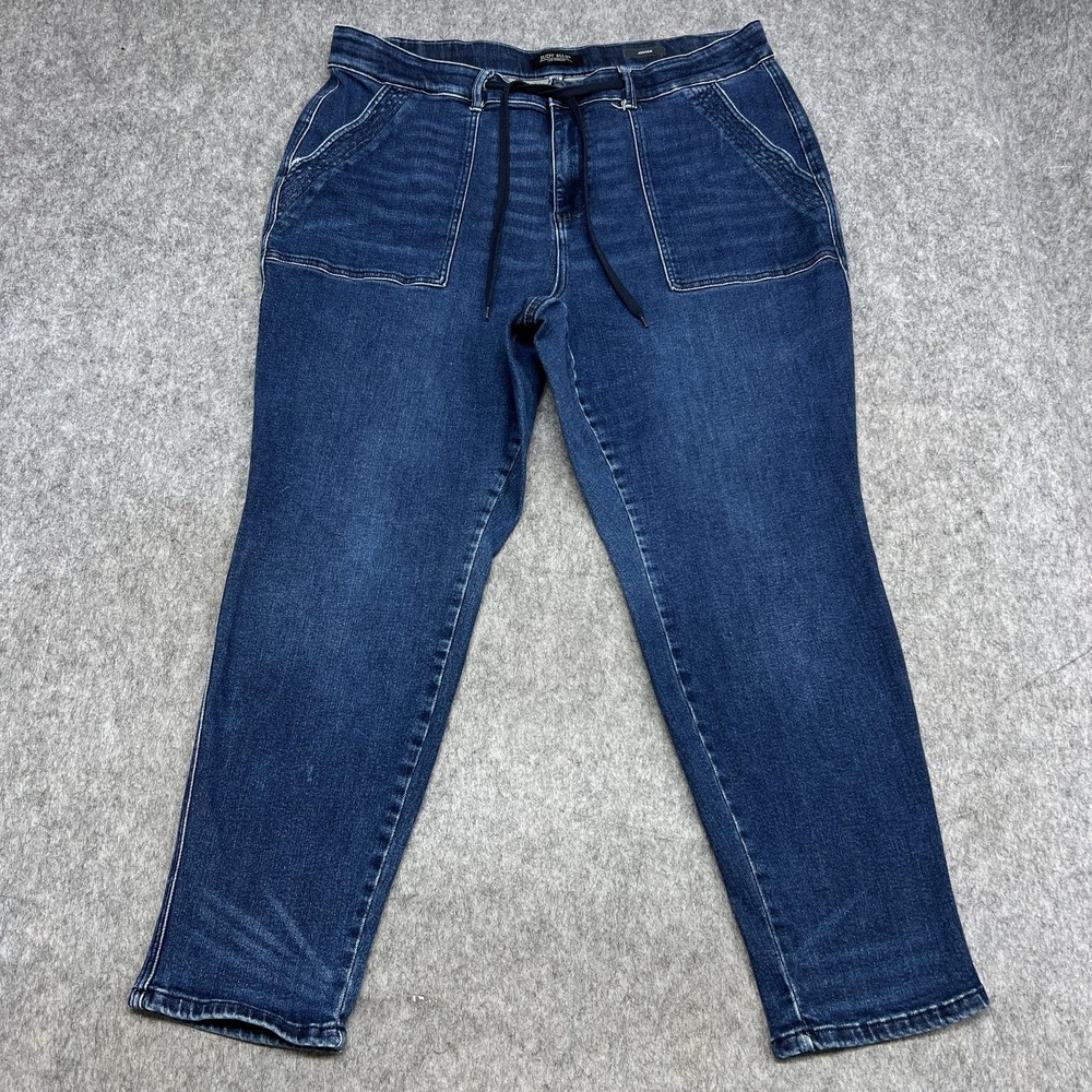 Dark Blue Women’s Jeans with Drawstring Waist